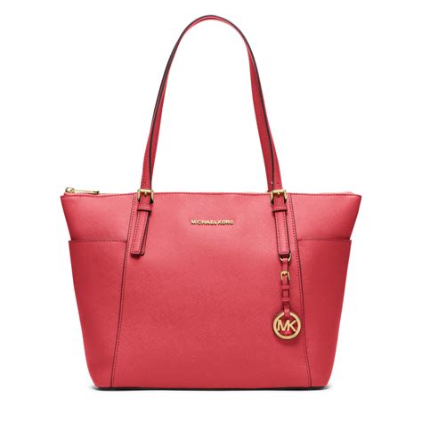 michael kors jet set travel large commuter tote|michael kors saffiano leather tote.